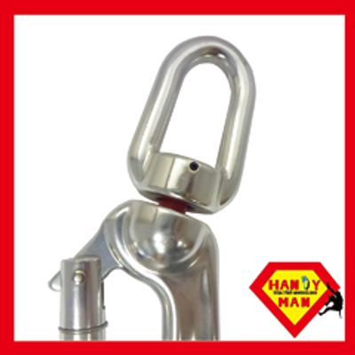 Gancio con girella twist-lock A304DKTL in alluminio, versione con indicatore, seconda vista