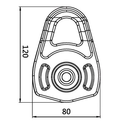 Seilrolle AP-083, Maßzeichnung