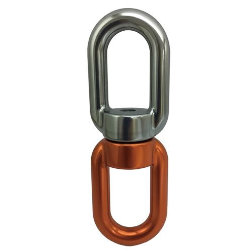 Wirbel A020 aus geschmiedetem Aluminium mit Lager, grau und orange