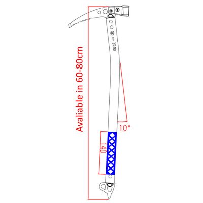 Plan coté du piolet A970