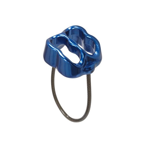 Asegurador AB-032 de aleación de aluminio azul con lazo de alambre