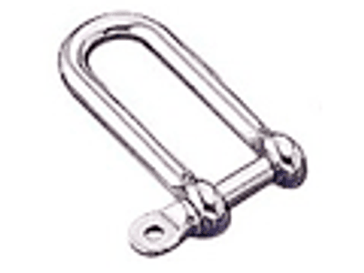 Langer D-Schäkel SS9101 aus Edelstahl 316, Produktfoto
