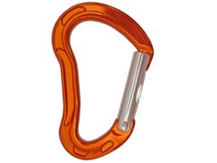 A12222KNS orange 7075 aluminium straight-gate carabiner