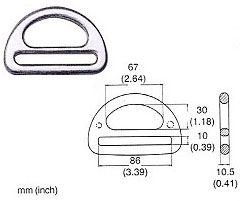 A7750 Aluminum D Ring