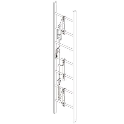 SS625-AP-EC stainless steel cable grab with double anti-panic, third view