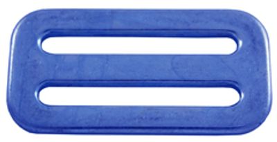 Boucle à double passant A613 en aluminium anodisé bleu
