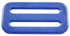 Hebilla de doble ranura A613 de aluminio anodizado azul