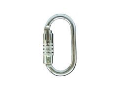 Triple-Lock-Karabiner 2442KTL-3 aus verzinktem Stahl