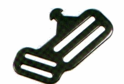 Placa adaptadora para arnés PA-003 de acero inoxidable con pestaña en T