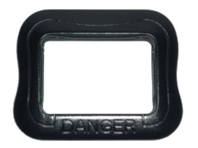 Boucle à retour de sangle AR026-2 en aluminium noir