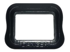 AR026-2 black aluminium double back buckle
