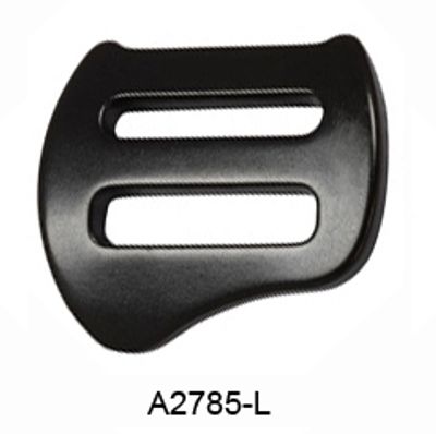 Fibbia a doppia asola A2785 in alluminio nero, versione A2785-L