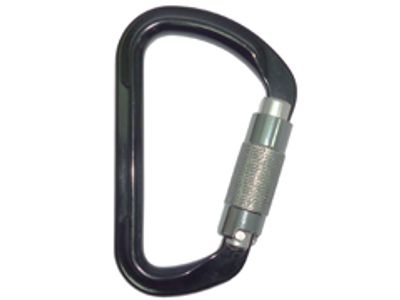 Schwarzer Twist-Lock-Karabiner A12117KTL aus Aluminium