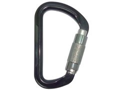A12117KTL black aluminium twist-lock carabiner