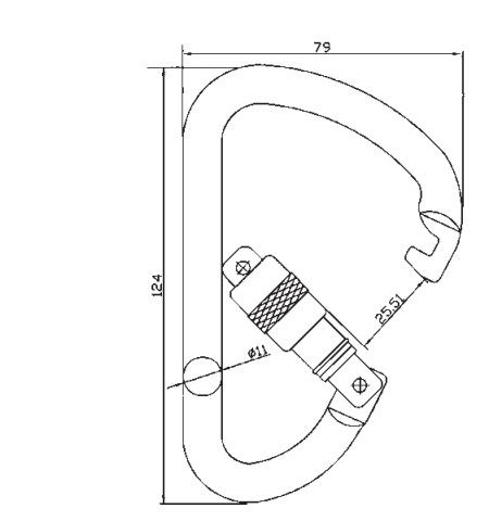 Stahlkarabiner 2450SG