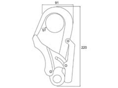 310-2 steel rebar hook, second view