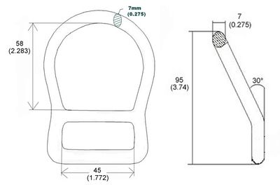 D-Ring MS-240, Maßzeichnung