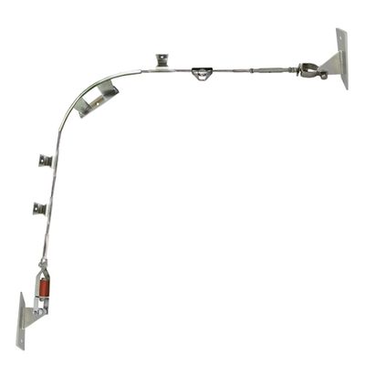 Soporte de esquina FB-9000 de acero inoxidable para líneas de vida horizontales, imagen adicional