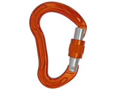 Mousqueton à vis A12222KSG orange en aluminium 7075