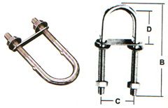 Cavallotto a U SS413_1 in acciaio inossidabile AISI 304