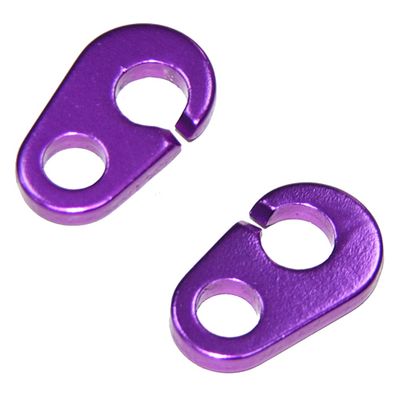 Ganci rapidi PA-670 in alluminio anodizzato viola, coppia