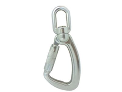 Gancho giratorio A304DKTL-3 de aluminio con gatillo de triple bloqueo, versión con indicador