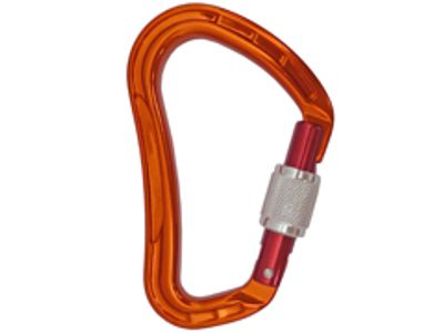 Mousqueton à vis A12224KSG orange en aluminium 7075
