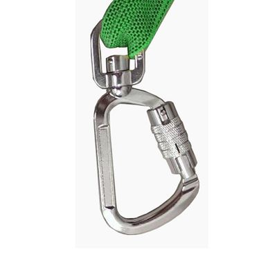 Mousqueton à émerillon A204KTL en aluminium relié à une sangle