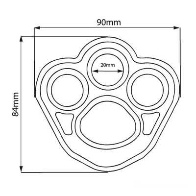 A002 rigging plate dimension drawing