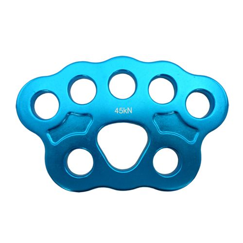 Placa multianclaje A001 de aluminio anodizado azul