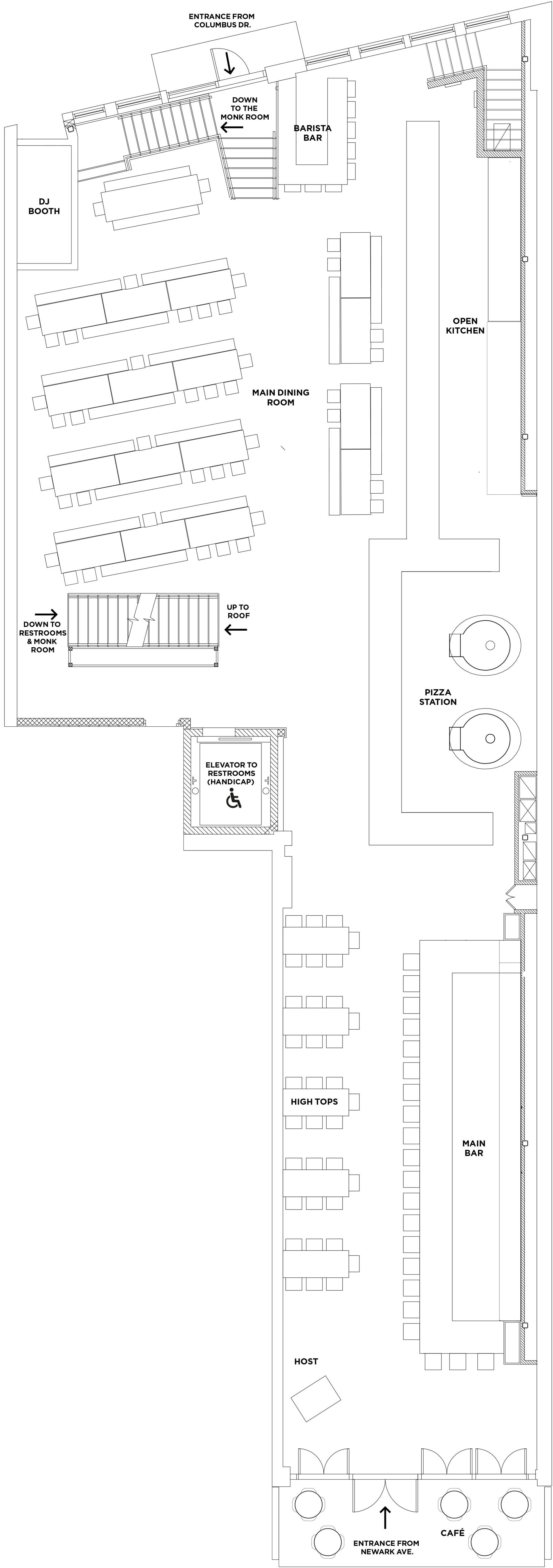 Porta Jersey City Main Floor Floorplan