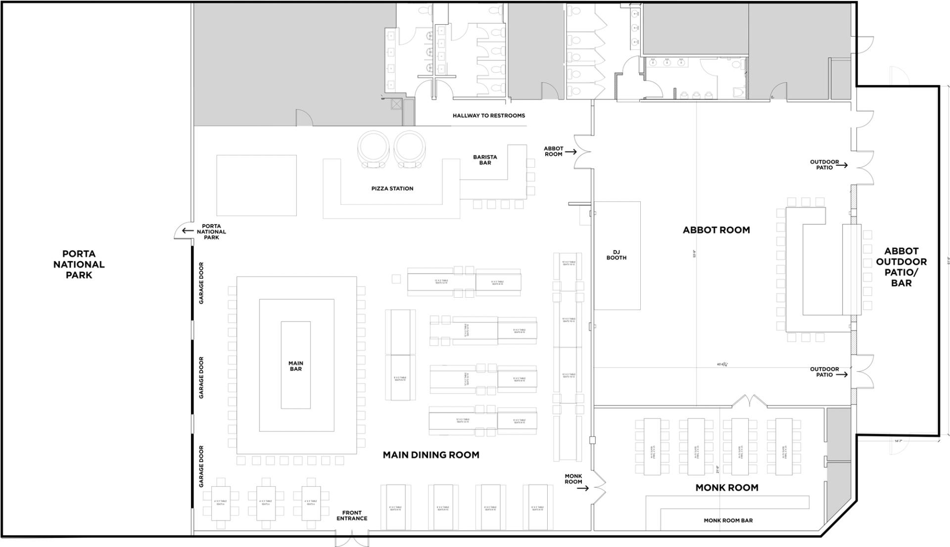 Layout of Porta Asbury Park