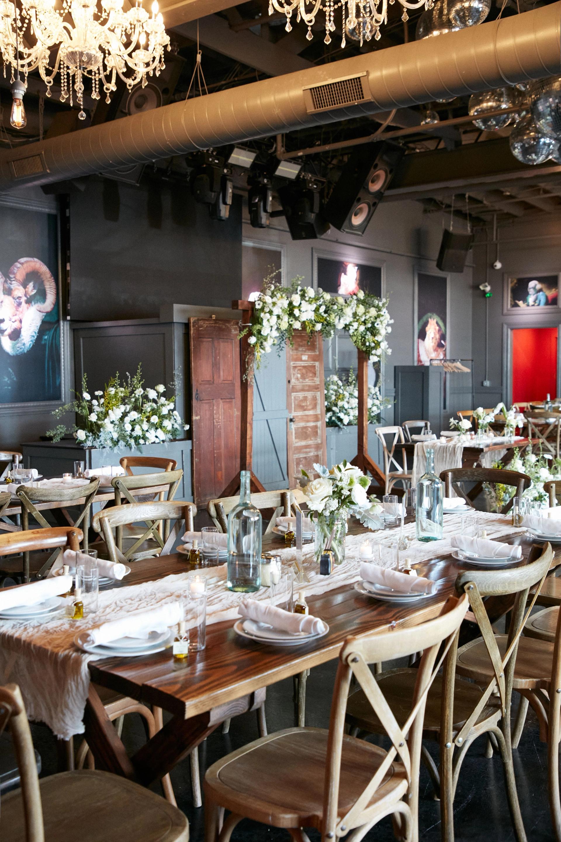 Photo of table decor at Porta Asbury Park Abbot Room