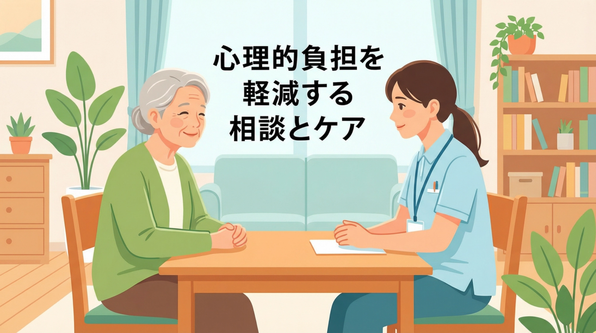 ヤングケアラー 相談による心理的負担のケア方法のイメージ