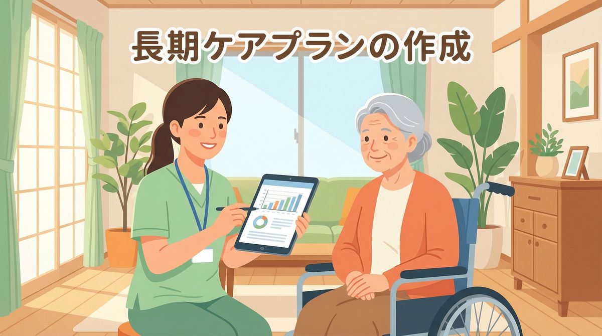 親の介護の長期ケアプランを考えるイメージ