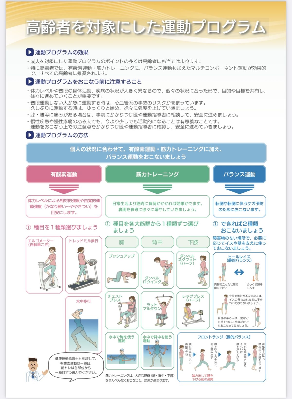 転倒予防運動の様子