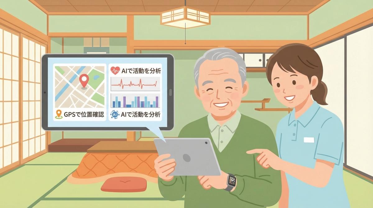 最新の認知症 見守り デバイス技術を紹介する画像