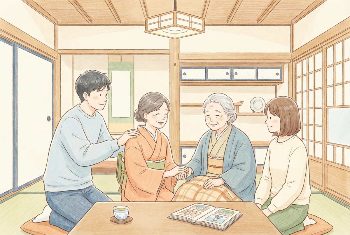 介護疲れとは何か|サインを見逃さないためにを表すイラスト