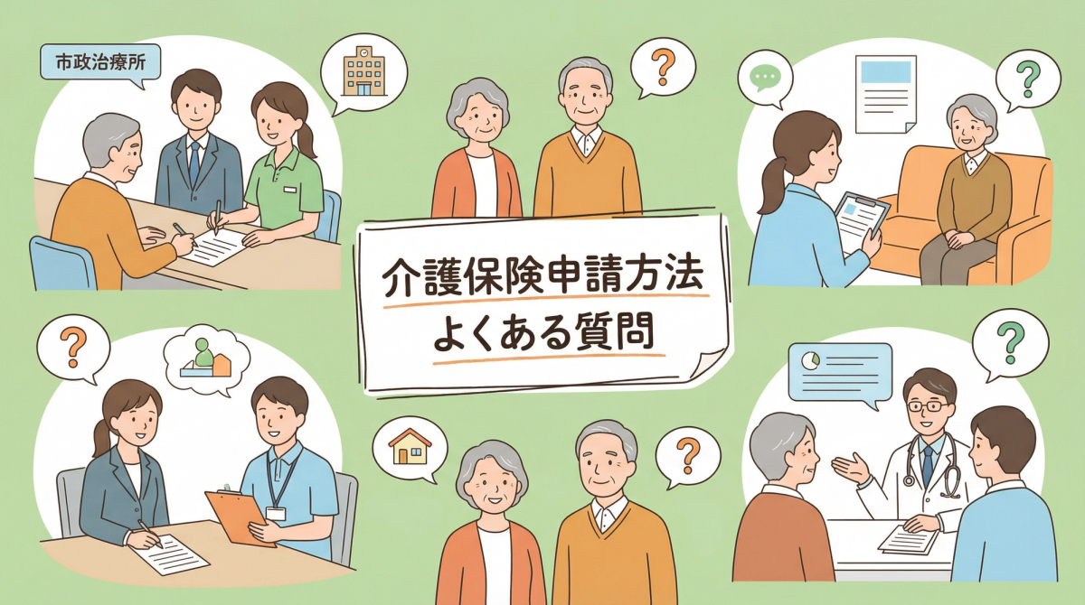 介護保険 申請方法に関するよくある質問と回答のイメージ