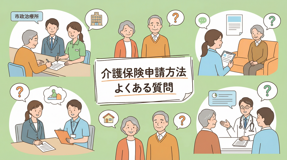 介護保険 申請方法に関するよくある質問と回答のイメージ