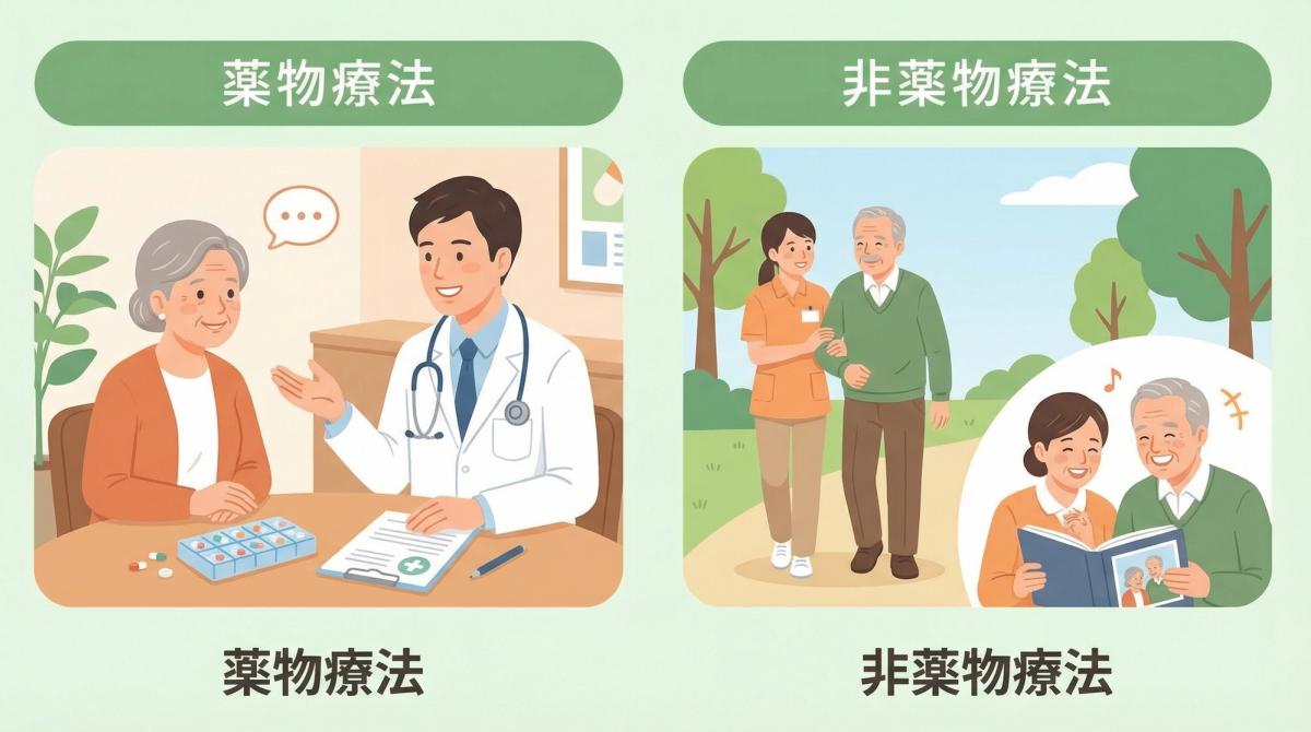 薬物療法と非薬物療法の説明