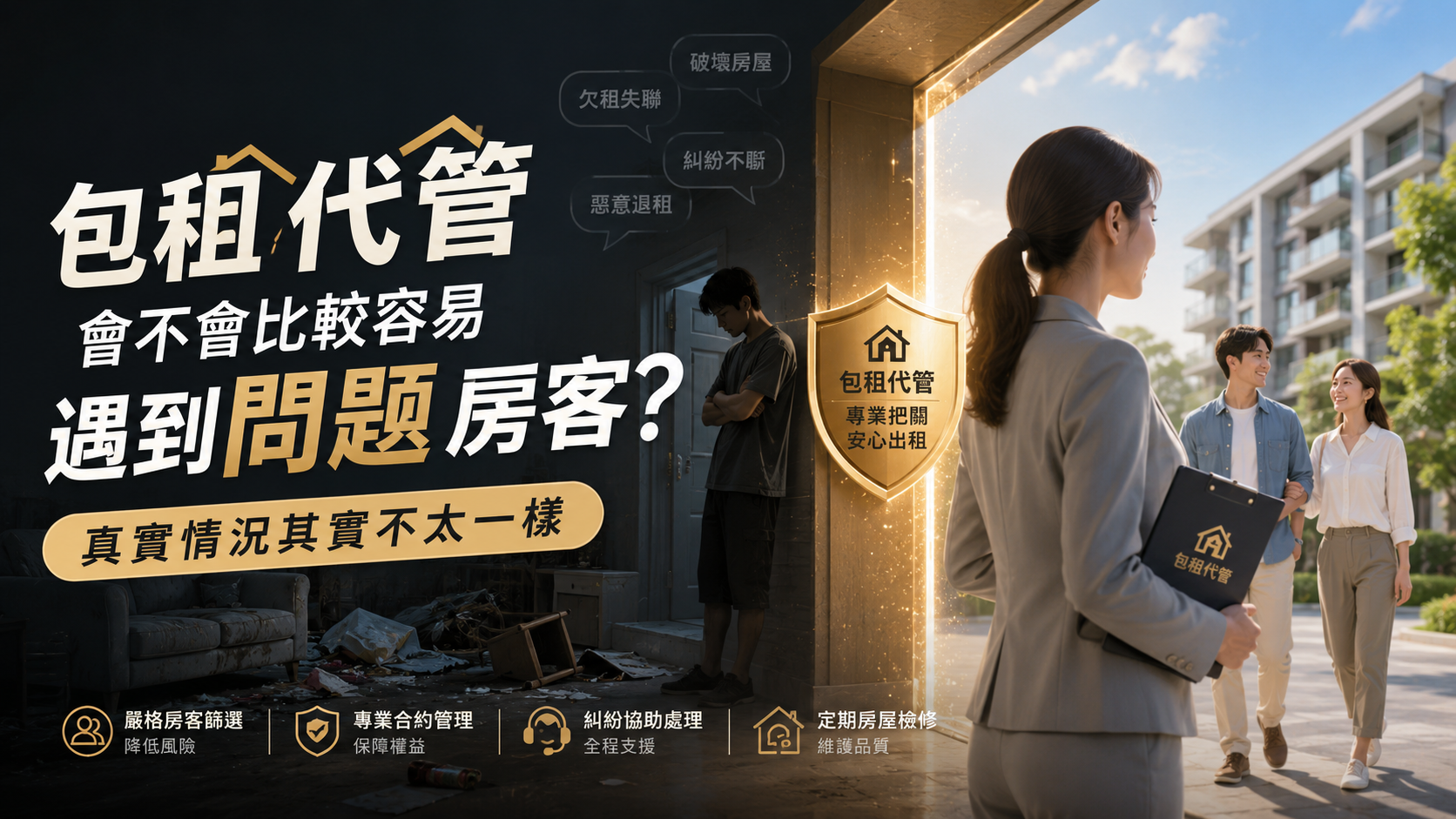 包租代管會不會比較容易遇到問題房客？真實情況其實不太一樣