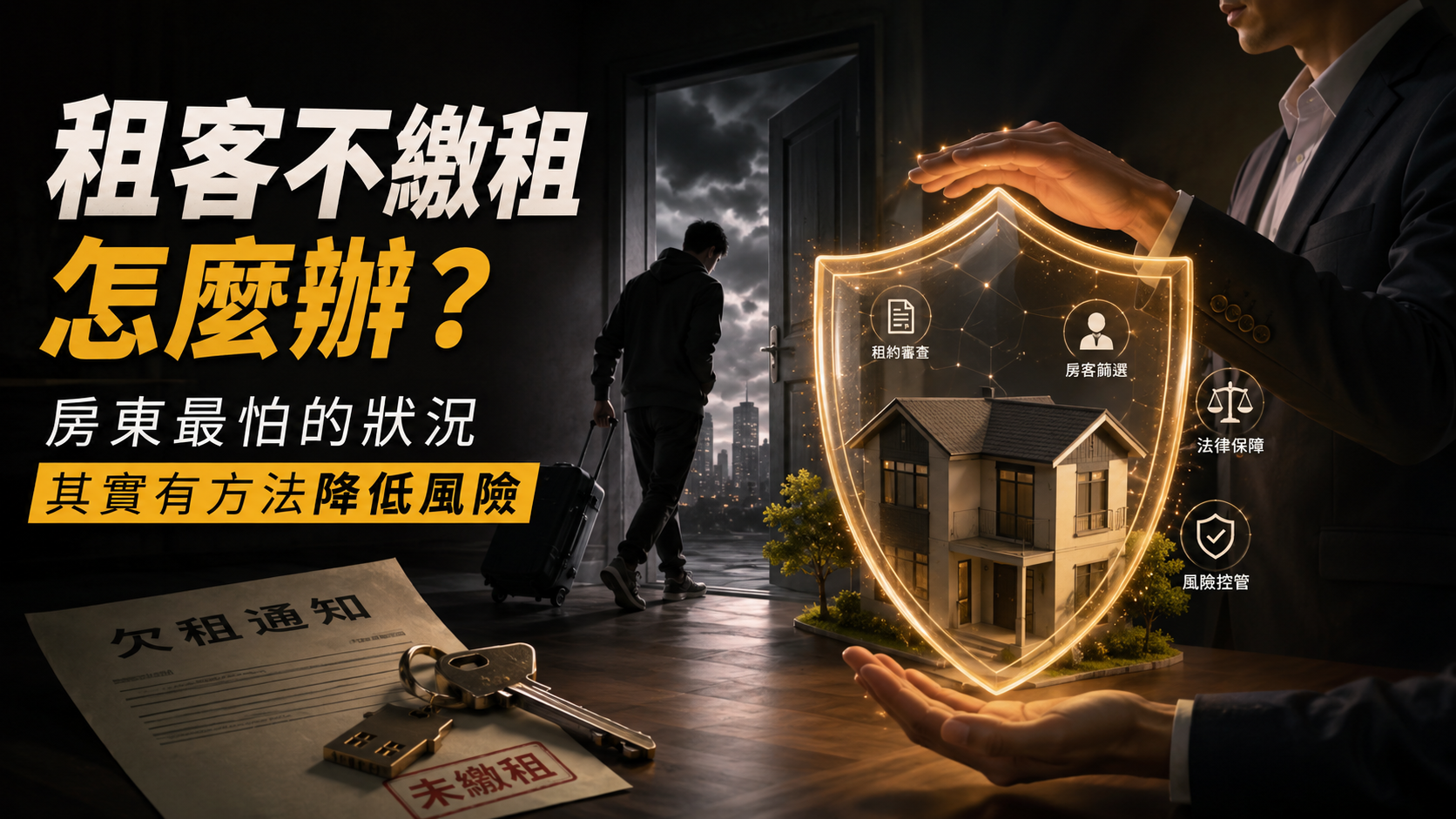 租客不繳租怎麼辦？房東最怕的狀況其實有方法降低風險