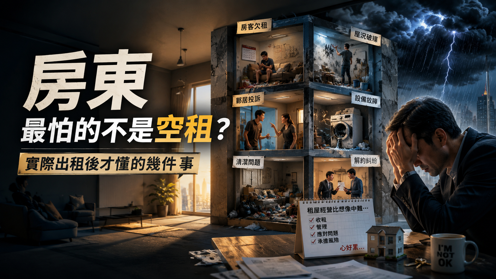 房東最怕的不是空租？實際出租後才懂的幾件事