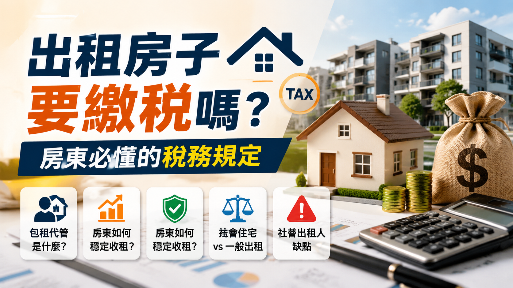 出租房子要繳稅嗎？房東必懂的稅務規定