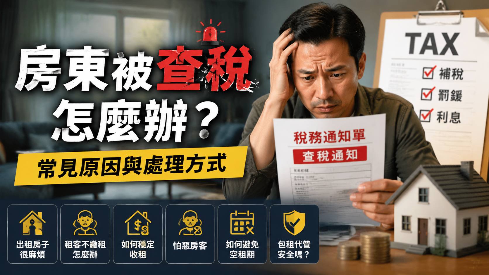 房東被查稅怎麼辦？常見原因與處理方式