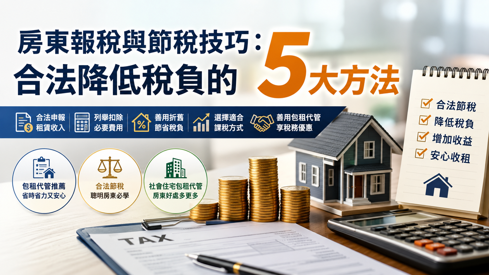 房東報稅與節稅技巧：合法降低稅負的5大方法