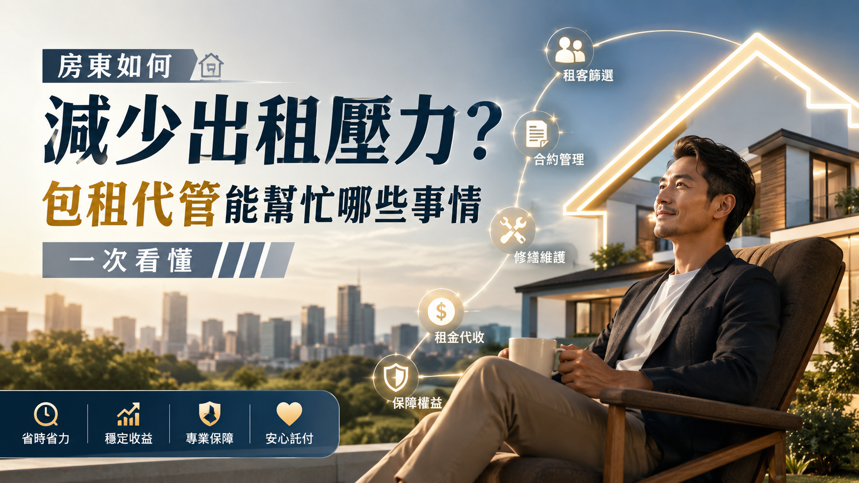 房東如何減少出租壓力？包租代管能幫忙哪些事情一次看懂