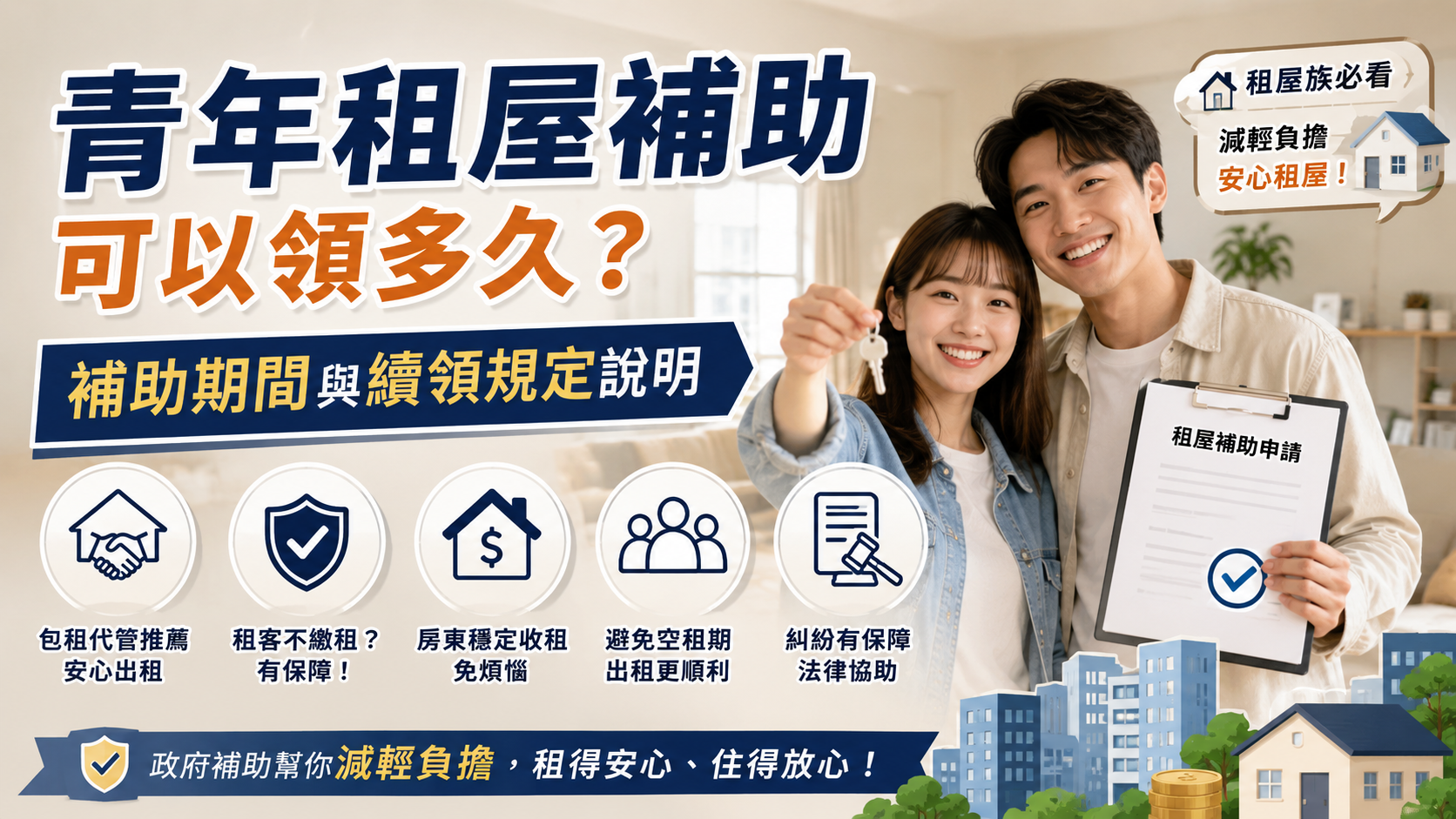 青年租屋補助可以領多久？補助期間與續領規定說明
