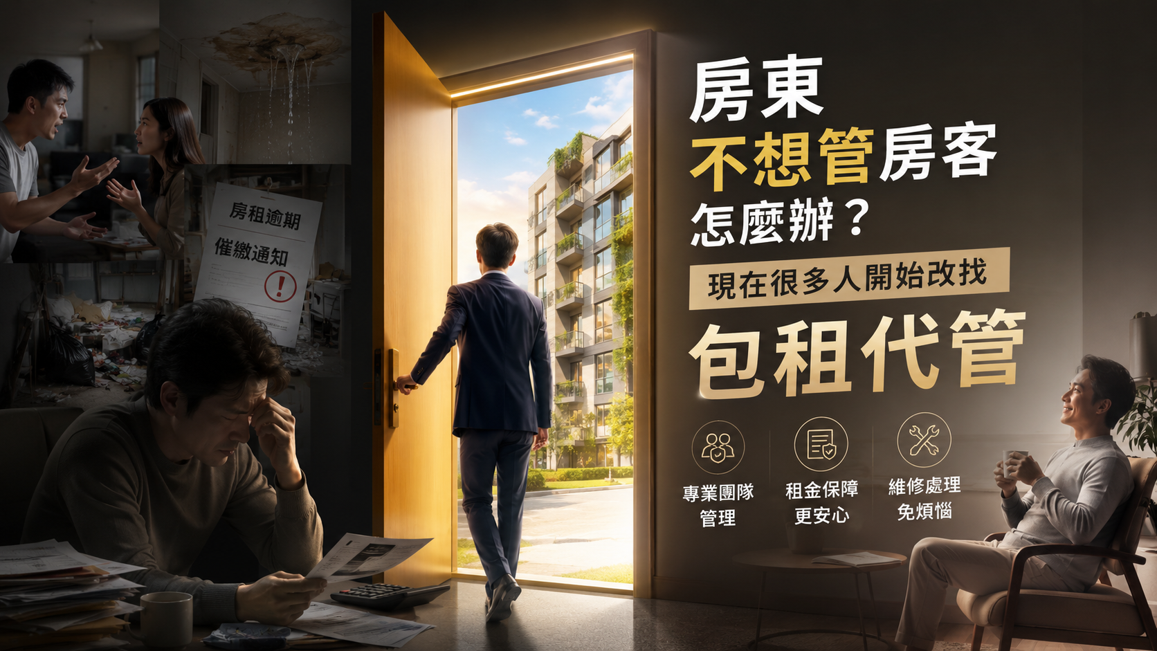 包租代管推薦給哪些房東？不想自己處理租客的人通常會考慮這種方式